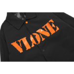 VLONE Jackets Unisex Black Orange - Image 8