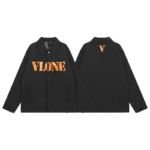 VLONE Jackets Unisex Black Orange - Image 10