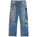 8 BVLL SKATER JEANS with “V” BALL KEYCHAIN